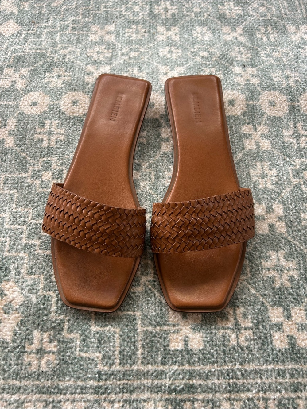 Brown Woven Slide Sandals - Women